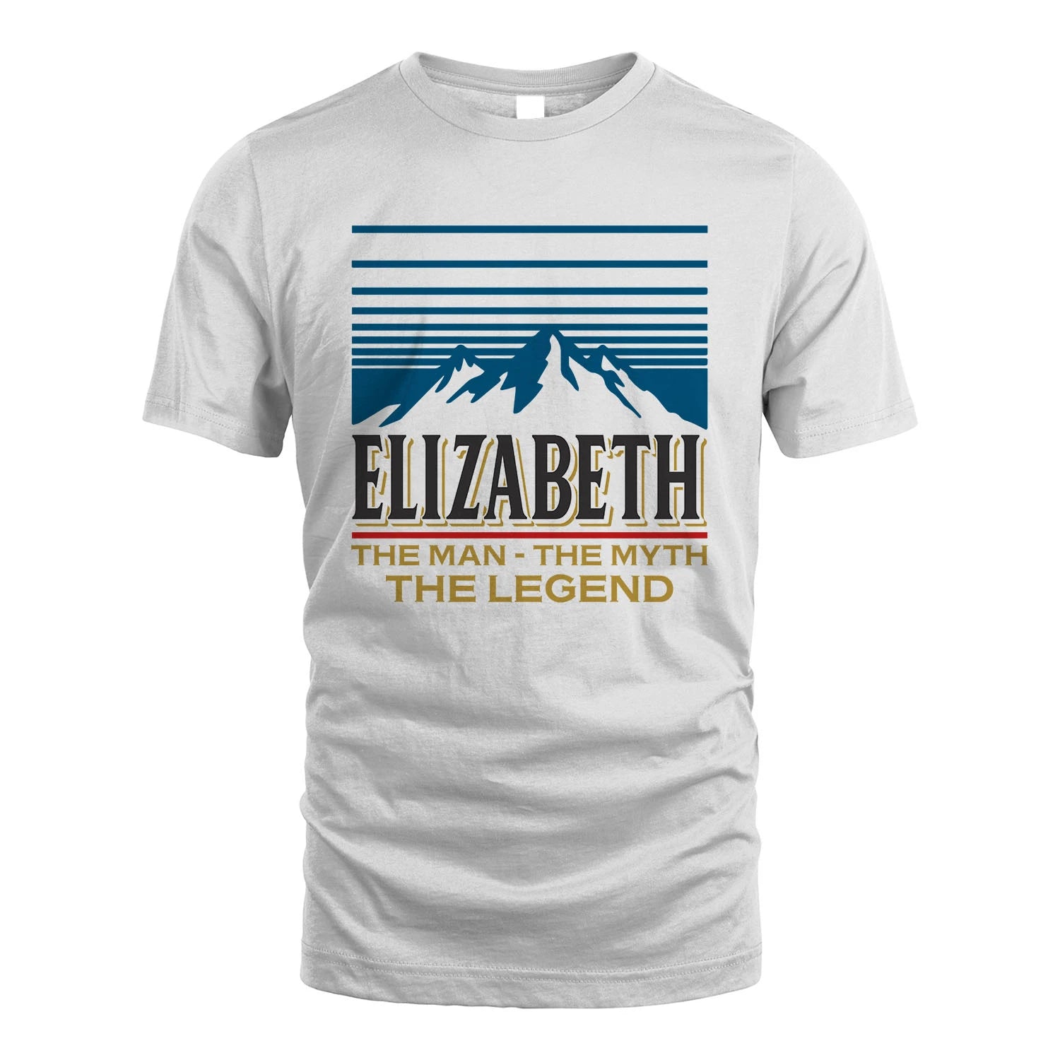 The Man The Myth The Legend Vintage Mountain Shirt ELIZABETH M1-19