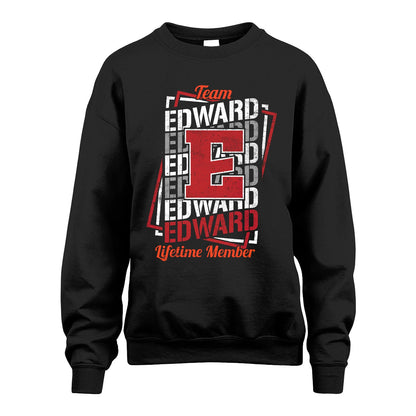 Team Your Name Lifetime Member Sporty Shirt EDWARD M1-25