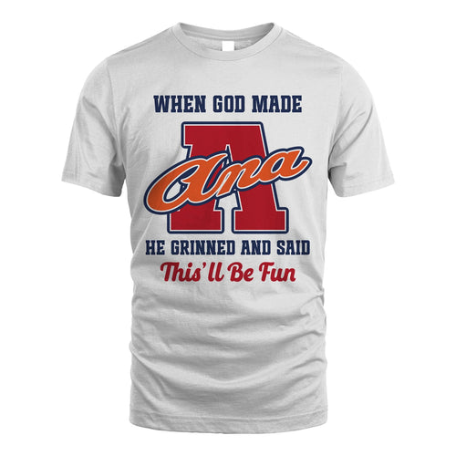 God Made Your Name Custom Shirt ANA M1-16