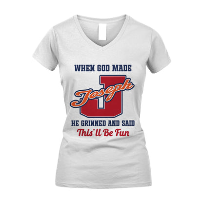God Made Your Name Custom Shirt JOSEPH M1-16