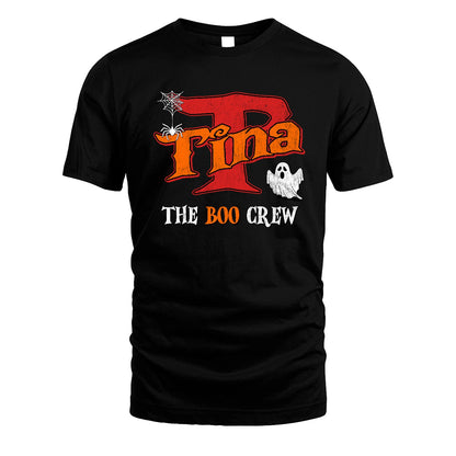 The Boo Crew Halloween Custom Name Shirt TINA M1-22