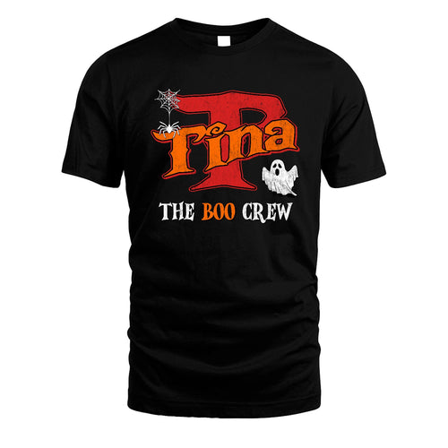 The Boo Crew Halloween Custom Name Shirt TINA M1-22