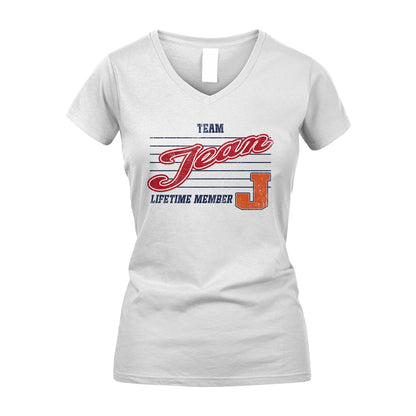 Team Your Name Lifetime Member Vintage Shirt JEAN M1-24