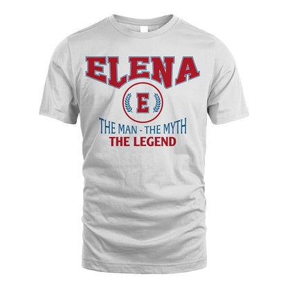 The Man The Myth The Legend Jet Style Shirt ELENA M1-9
