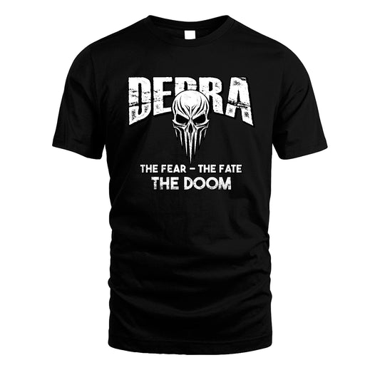 The Fear The Fate The Doom Skull Shirt DEBRA M1-39