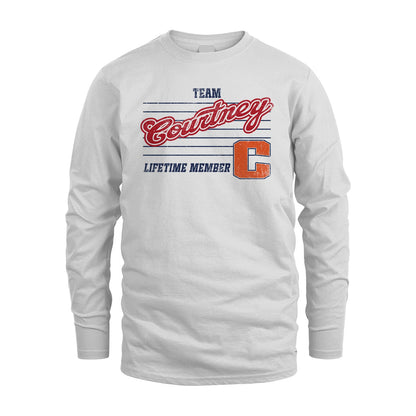 Team Your Name Lifetime Member Vintage Shirt COURTNEY M1-24