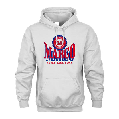 Your Name Never Back Down Shirt MARCO M1-33