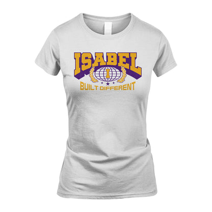 Your Name Built Different Sporty Shirt ISABEL M1-32