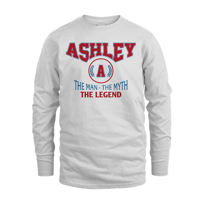 The Man The Myth The Legend Jet Style Shirt ASHLEY M1-9