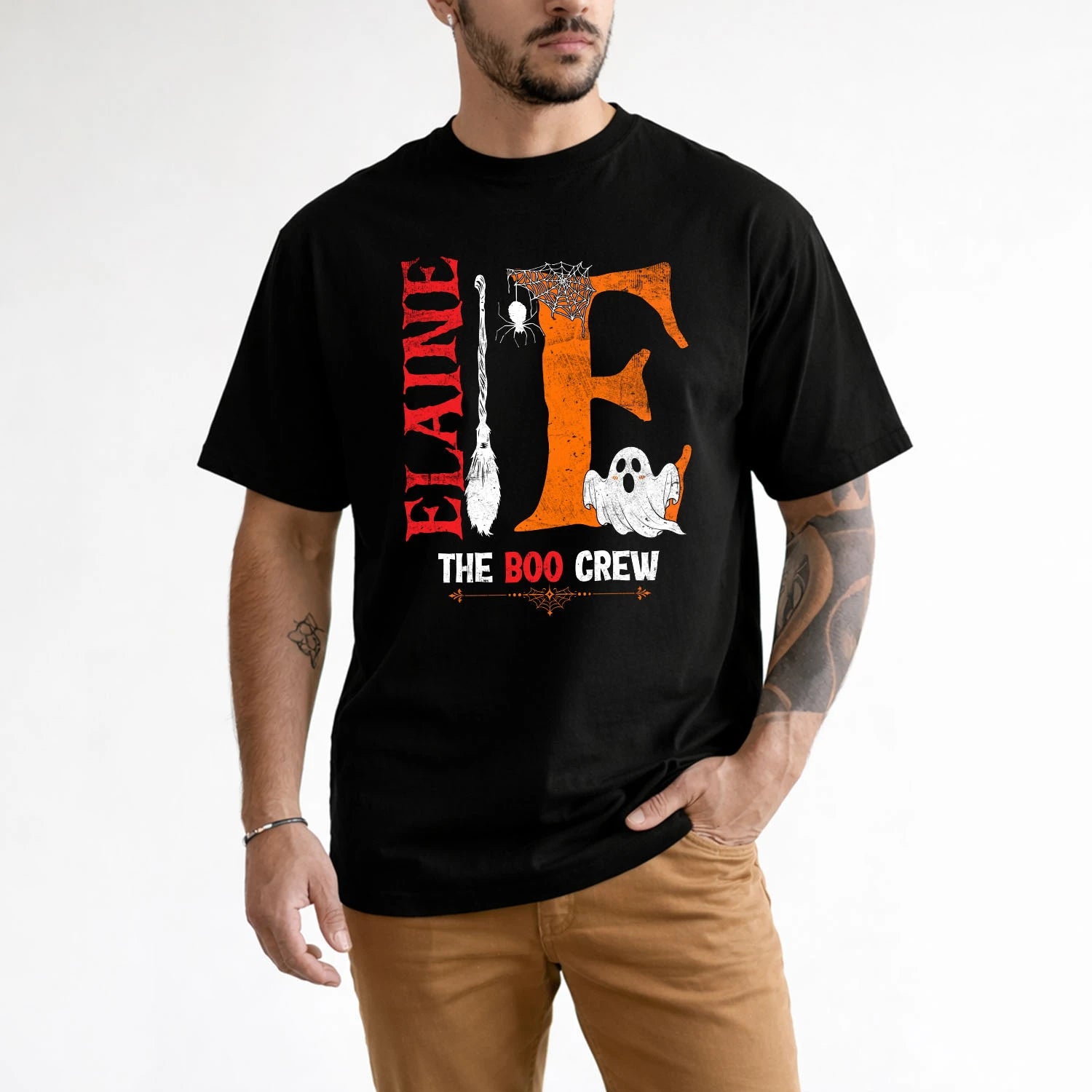 The Boo Crew Halloween With Your Name Shirt ELAINE M1-23