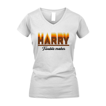 Your Name Trouble Maker Funny Shirt HARRY M1-34