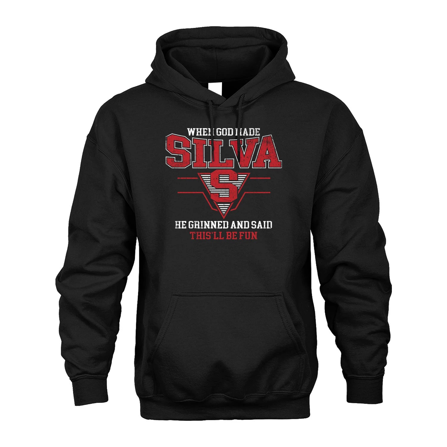 When God Made Your Name He Grinned And Said This'll Be Fun Baseball Shirt SILVA M1-29