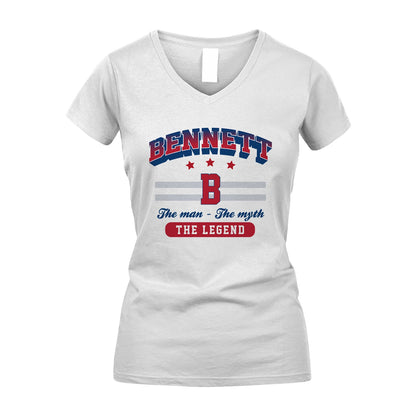 The Man The Myth The Legend With Your Name Shirt BENNETT M1-35