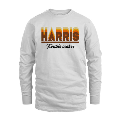 Your Name Trouble Maker Funny Shirt HARRIS M1-34