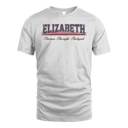 The Man The Myth The Legend Vintage Shirt ELIZABETH M1-6