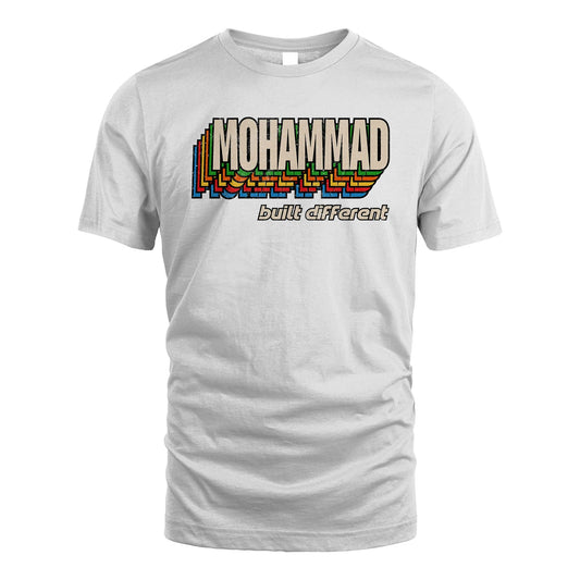 Your Name Built Different Retro Shirt MOHAMMAD M1-26