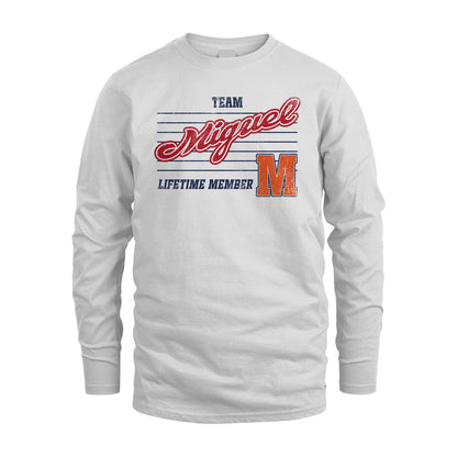 Team Your Name Lifetime Member Vintage Shirt MIGUEL M1-24