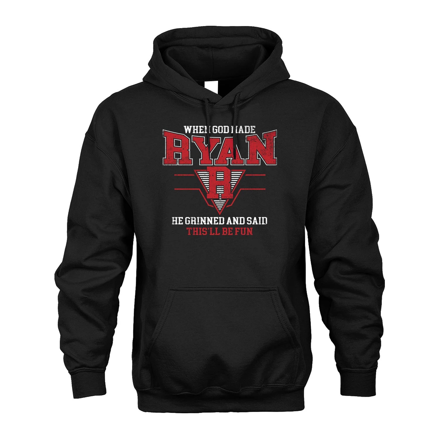 When God Made Your Name He Grinned And Said This'll Be Fun Baseball Shirt RYAN M1-29