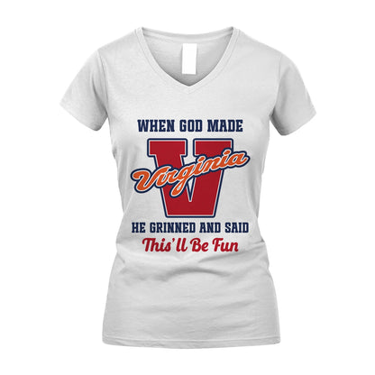 God Made Your Name Custom Shirt VIRGINIA M1-16