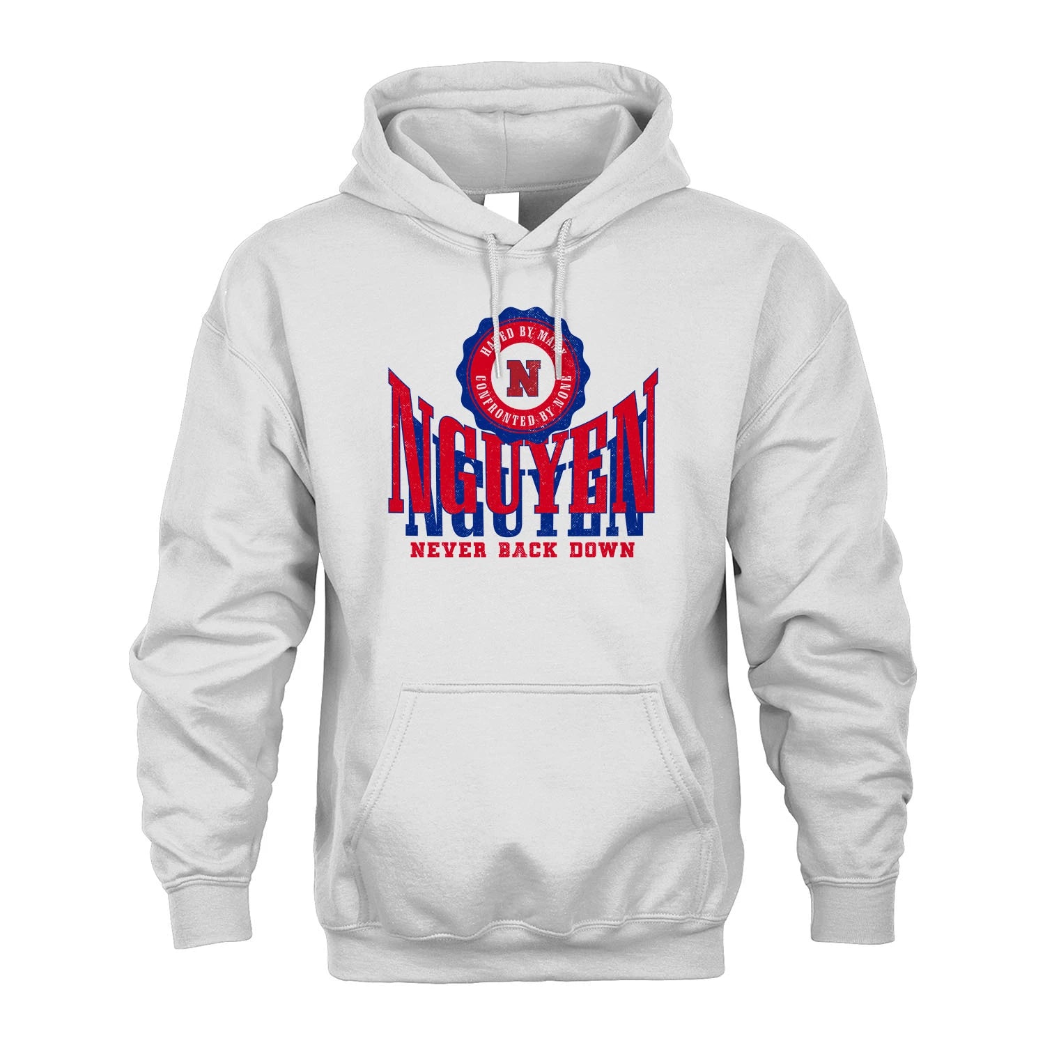 Your Name Never Back Down Shirt NGUYEN M1-33