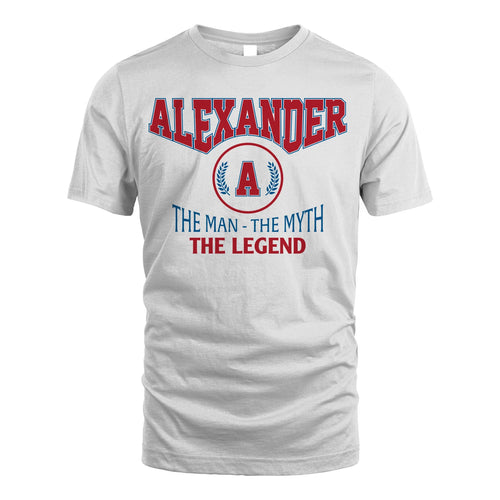 The Man The Myth The Legend Jet Style Shirt ALEXANDER M1-9