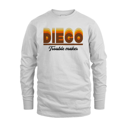 Your Name Trouble Maker Funny Shirt DIEGO M1-34