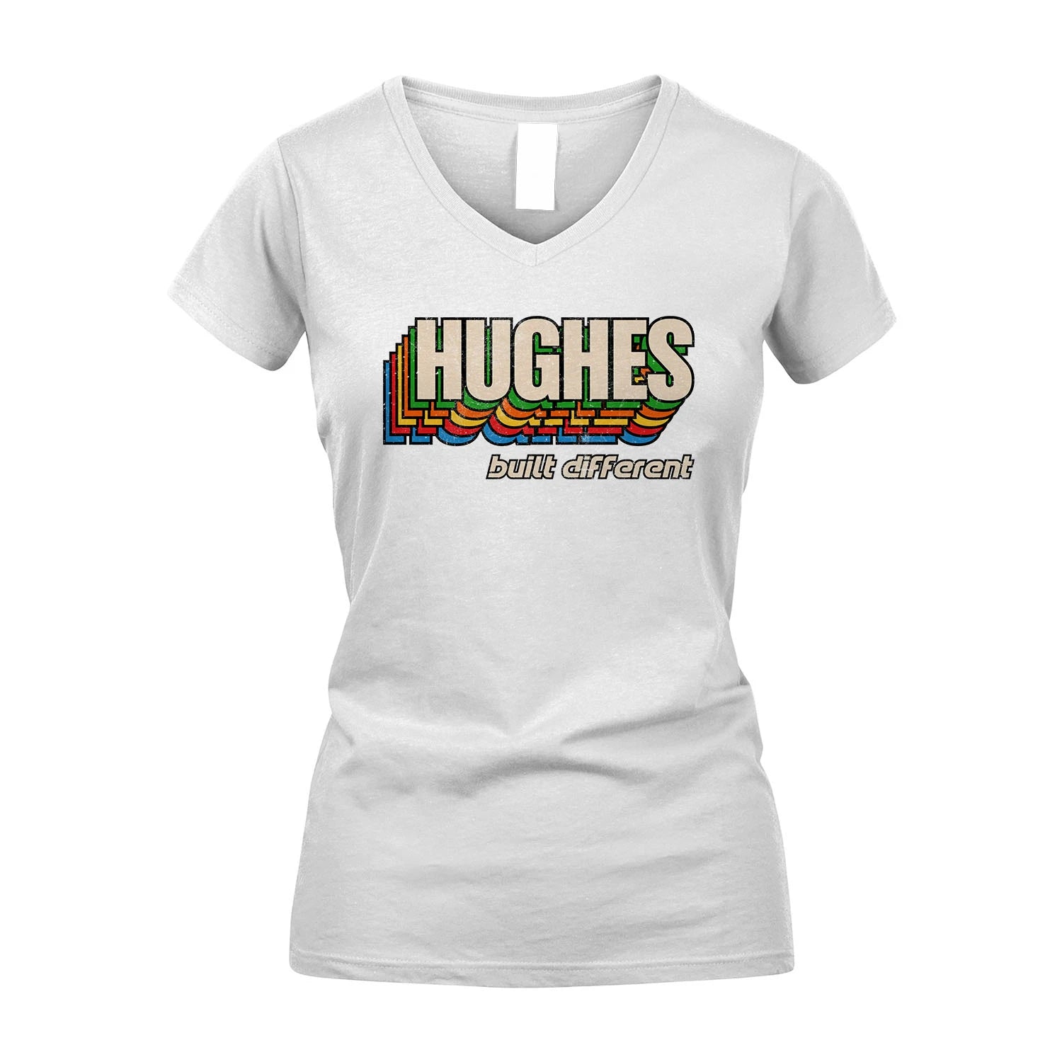 Your Name Built Different Retro Shirt HUGHES M1-26