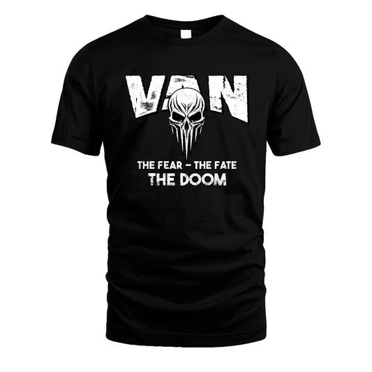 The Fear The Fate The Doom Skull Shirt VAN M1-39