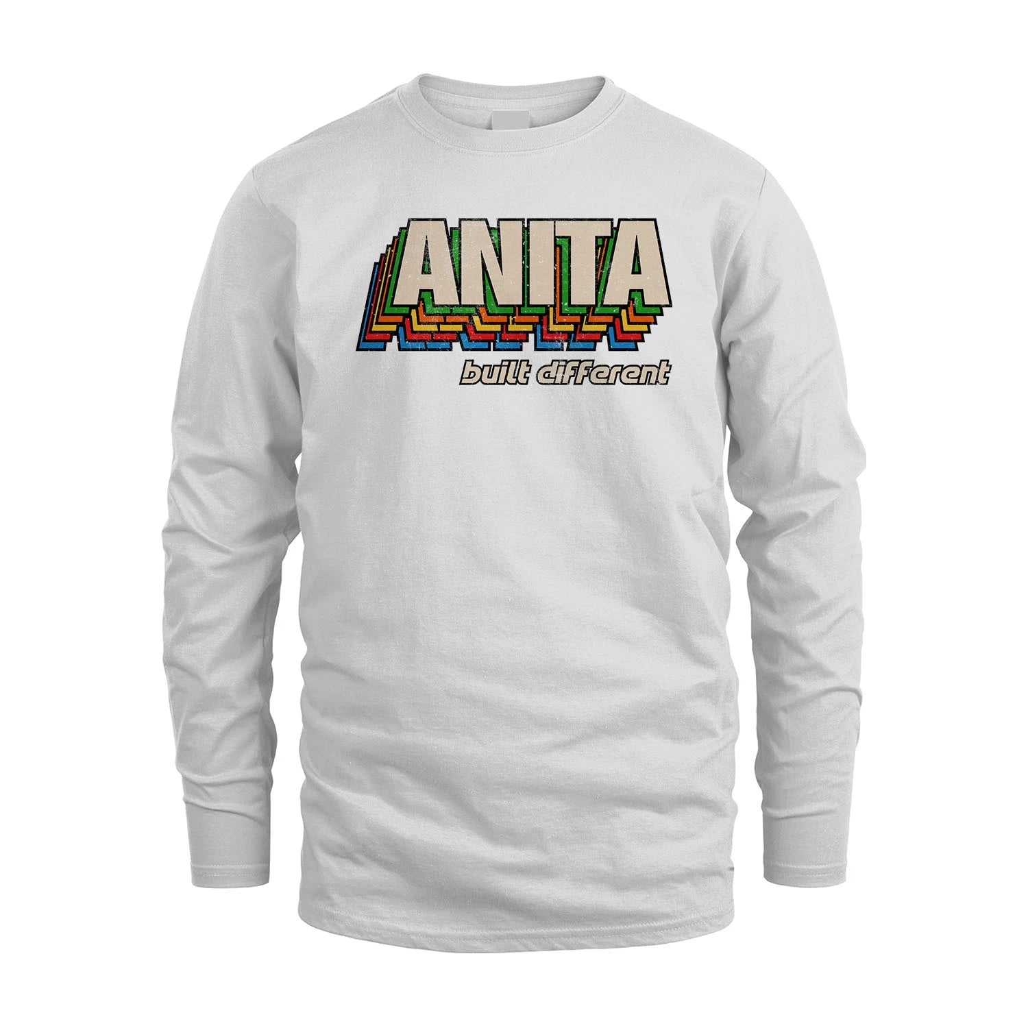 Your Name Built Different Retro Shirt ANITA M1-26