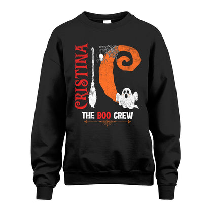 The Boo Crew Halloween With Your Name Shirt CRISTINA M1-23