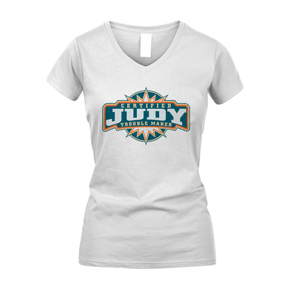 Certified Your Name Trouble Maker Shirt JUDY M1-36