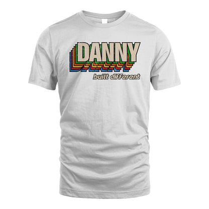 Your Name Built Different Retro Shirt DANNY M1-26