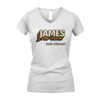 Your Name Built Different Retro Shirt JAMES M1-26