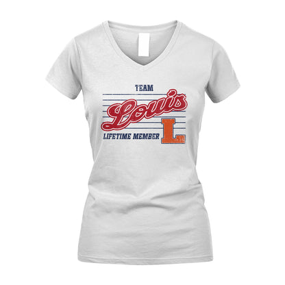 Team Your Name Lifetime Member Vintage Shirt LOUIS M1-24