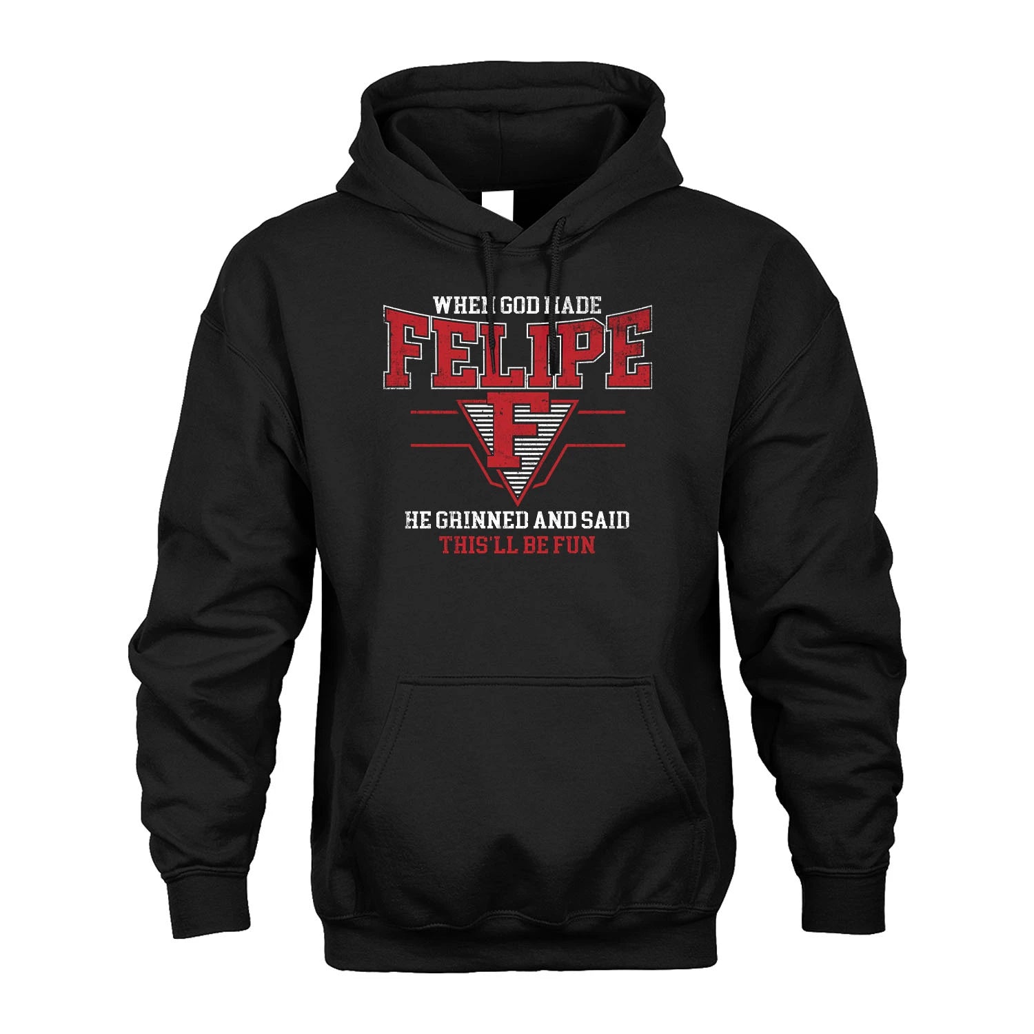 When God Made Your Name He Grinned And Said This'll Be Fun Baseball Shirt FELIPE M1-29