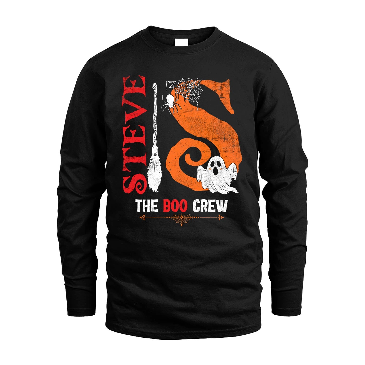 The Boo Crew Halloween With Your Name Shirt STEVE M1-23