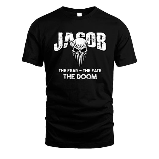 The Fear The Fate The Doom Skull Shirt JACOB M1-39