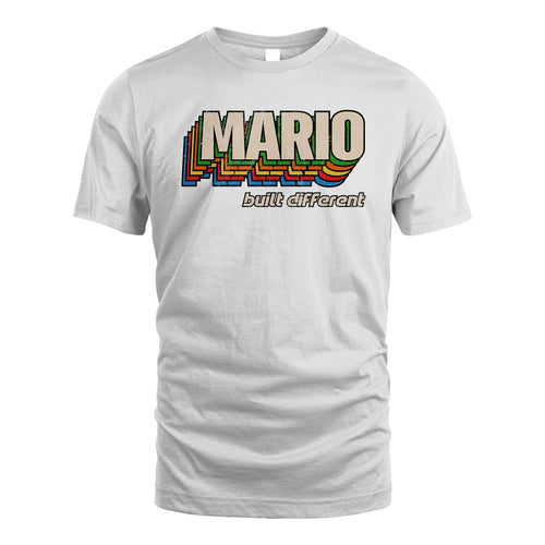 Your Name Built Different Retro Shirt MARIO M1-26