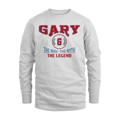 The Man The Myth The Legend Jet Style Shirt GARY M1-9