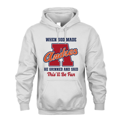 God Made Your Name Custom Shirt ANDRES M1-16