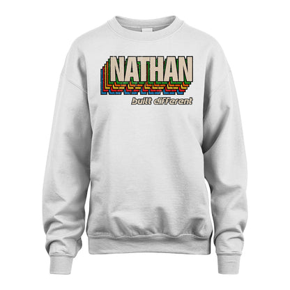 Your Name Built Different Retro Shirt NATHAN M1-26