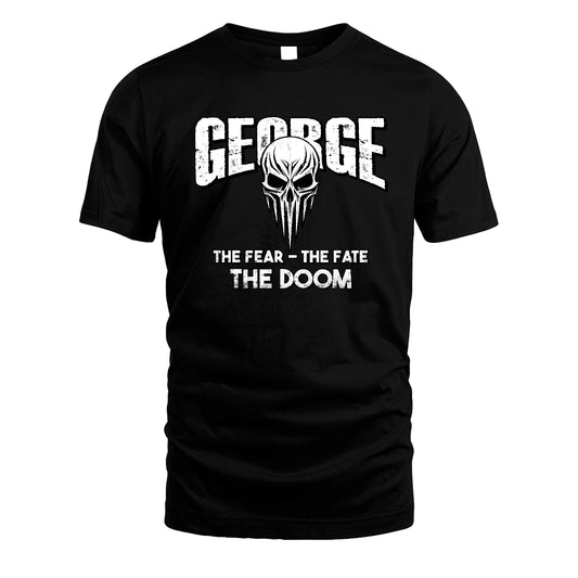 The Fear The Fate The Doom Skull Shirt GEORGE M1-39