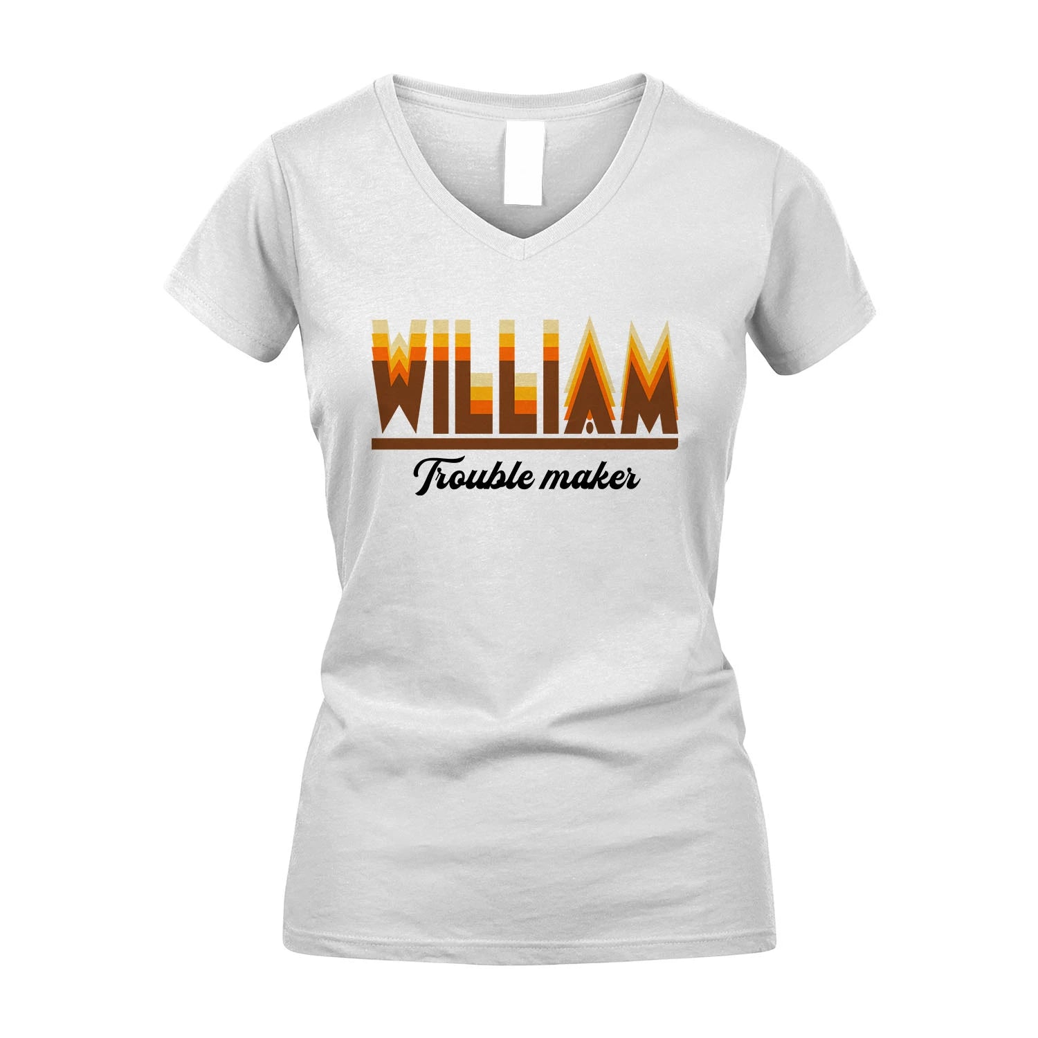 Your Name Trouble Maker Funny Shirt WILLIAM M1-34