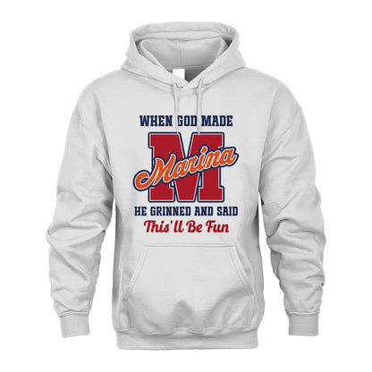 God Made Your Name Custom Shirt MARINA M1-16