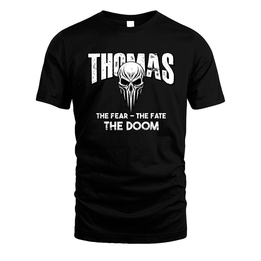 The Fear The Fate The Doom Skull Shirt THOMAS M1-39