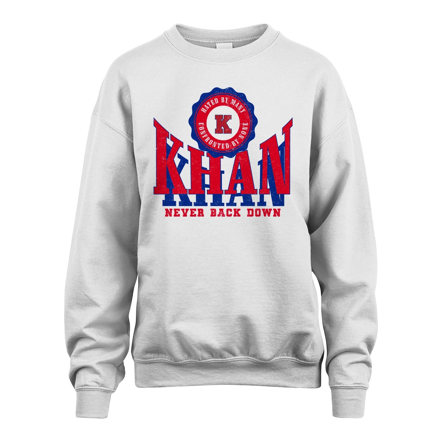 Your Name Never Back Down Shirt KHAN M1-33
