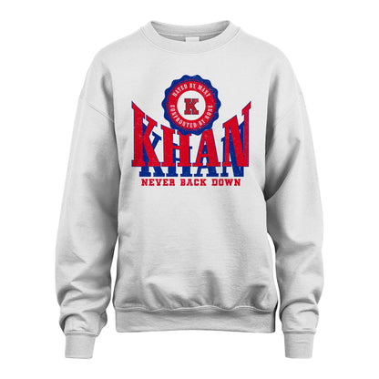 Your Name Never Back Down Shirt KHAN M1-33
