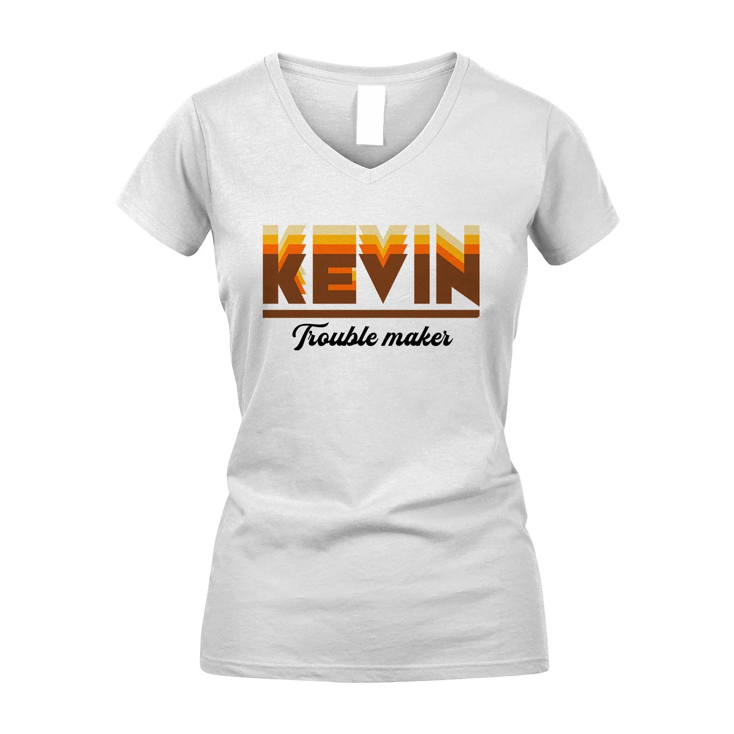 Your Name Trouble Maker Funny Shirt KEVIN M1-34
