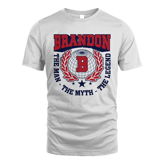 The Man The Myth The Legend Logo Shirt BRANDON M1-30