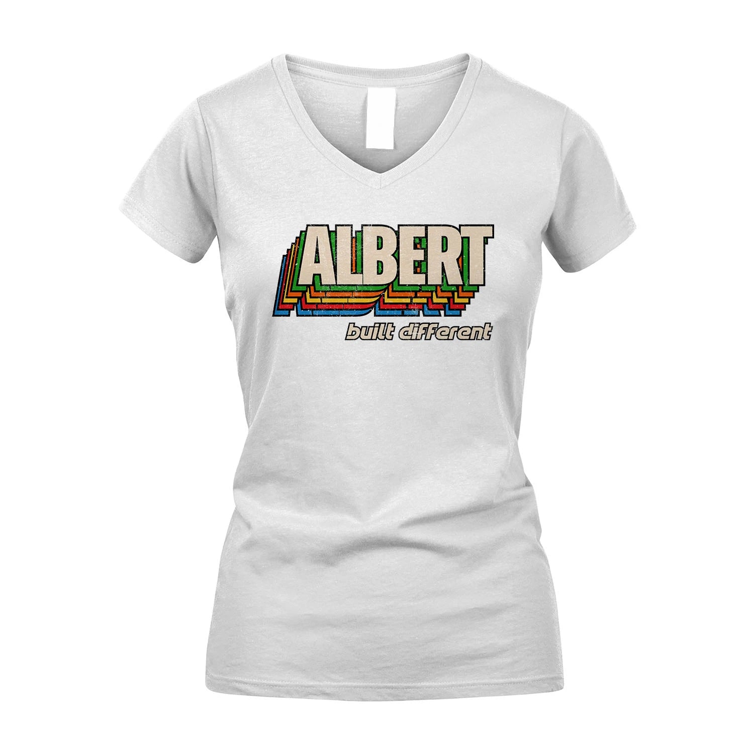 Your Name Built Different Retro Shirt ALBERT M1-26